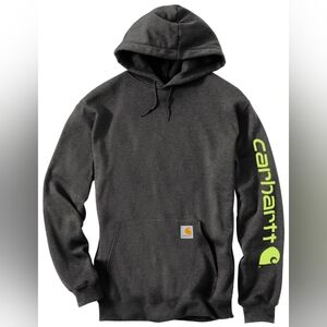 Carhartt® Midweight Hooded Graphic Sleeve Logo Sweatshirt Size M NWOTMSRP $59.99